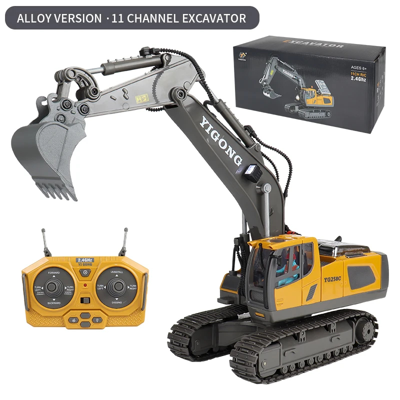 Rc Excavator Hobby - Schaal 1:24 2.4G RC bouwvoertuig speelgoedset
