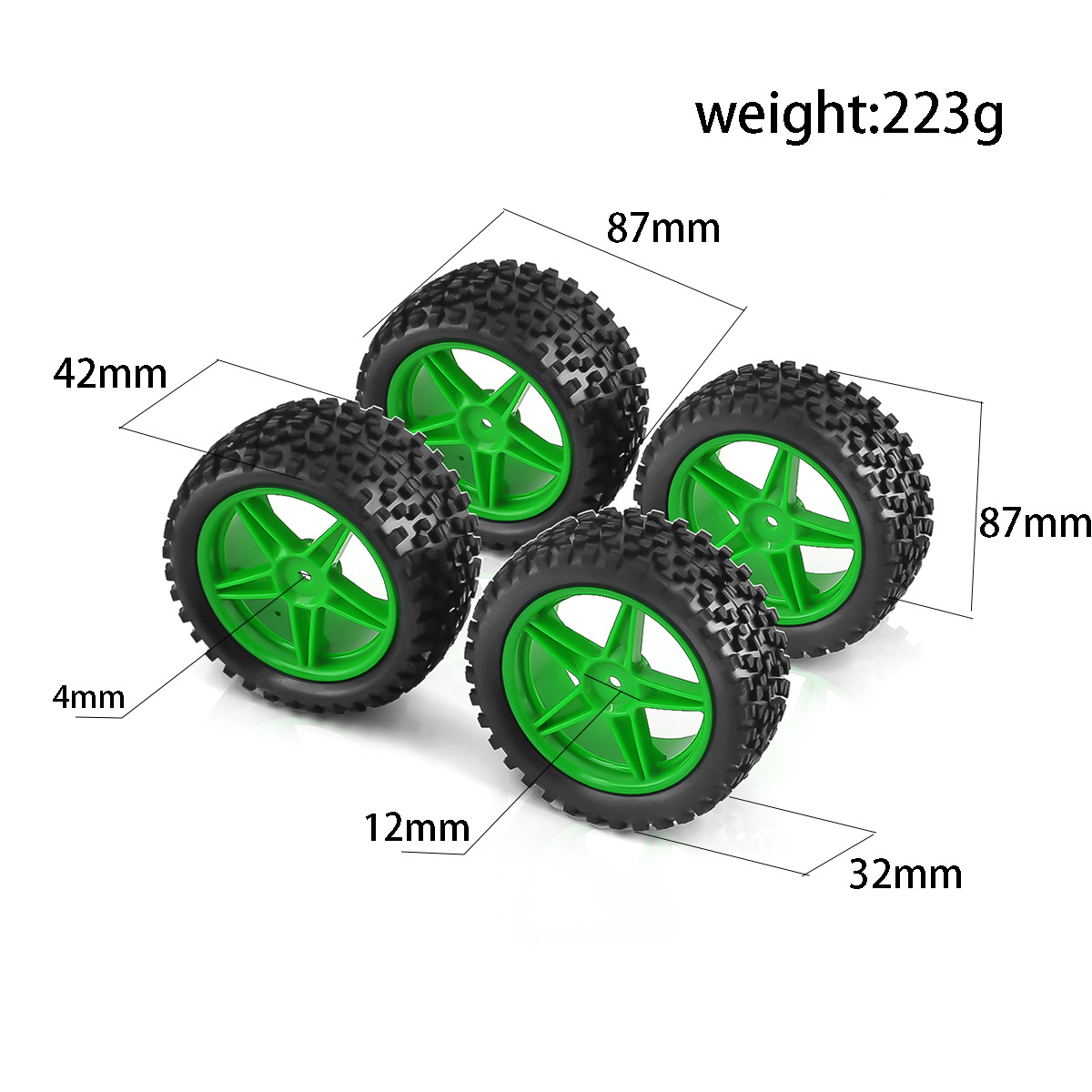 1/10 RC Off-Road Banden en Vel - Yunshen Rc Hobby recensie en prijs