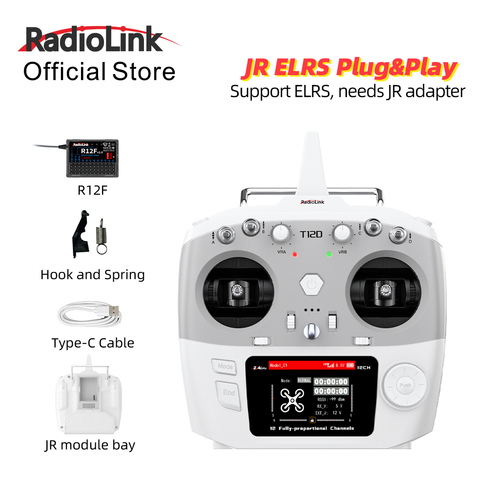 RadioLink T12D JR-module, 12 k - Rc Hobby Model recensie en prijs