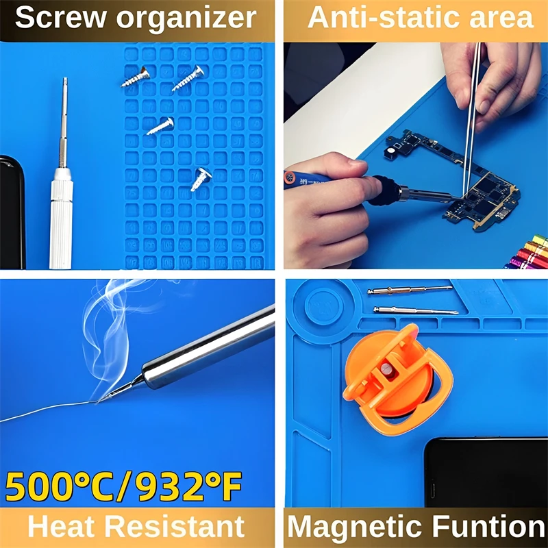 Siliconen soldeermat ESD antis - Rc Hobby Work Mat recensie en prijs