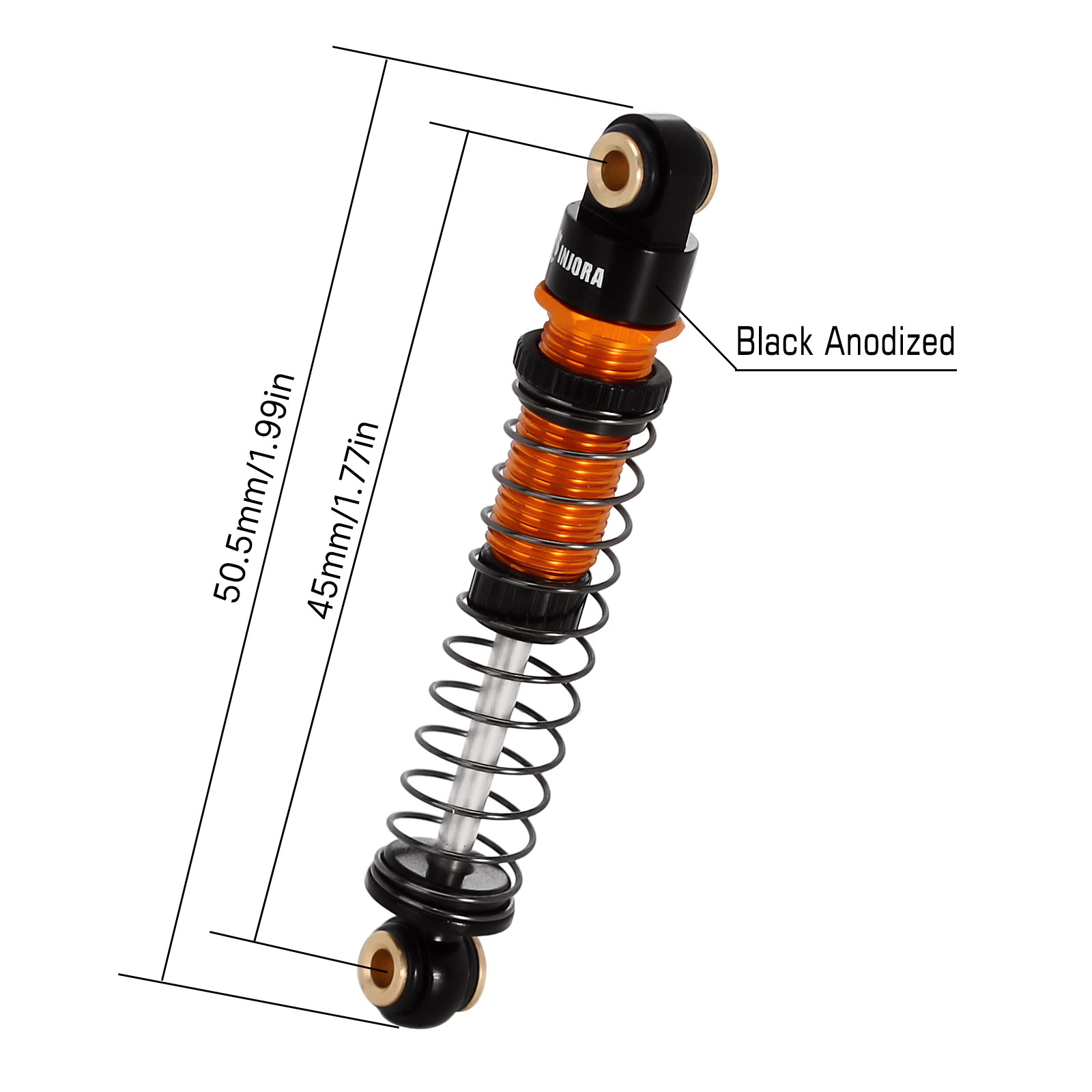 INJORA 45mm Aluminium Schroefd - Wheel Hex Adapter recensie en prijs