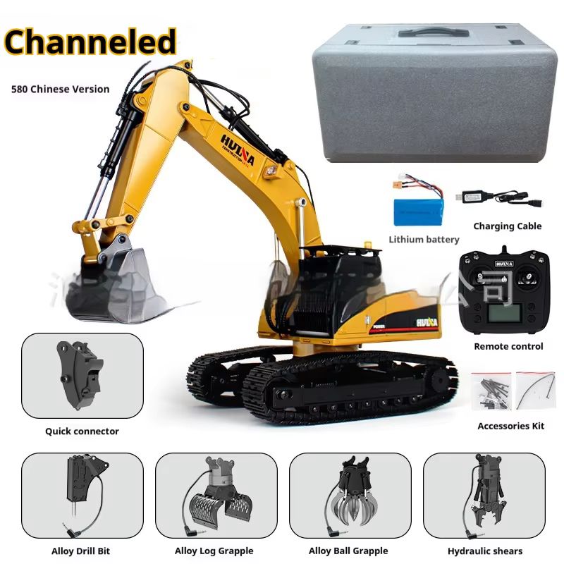Huina Upgrade 1590 1/14 Metale - Rc Excavator Hobby recensie en prijs